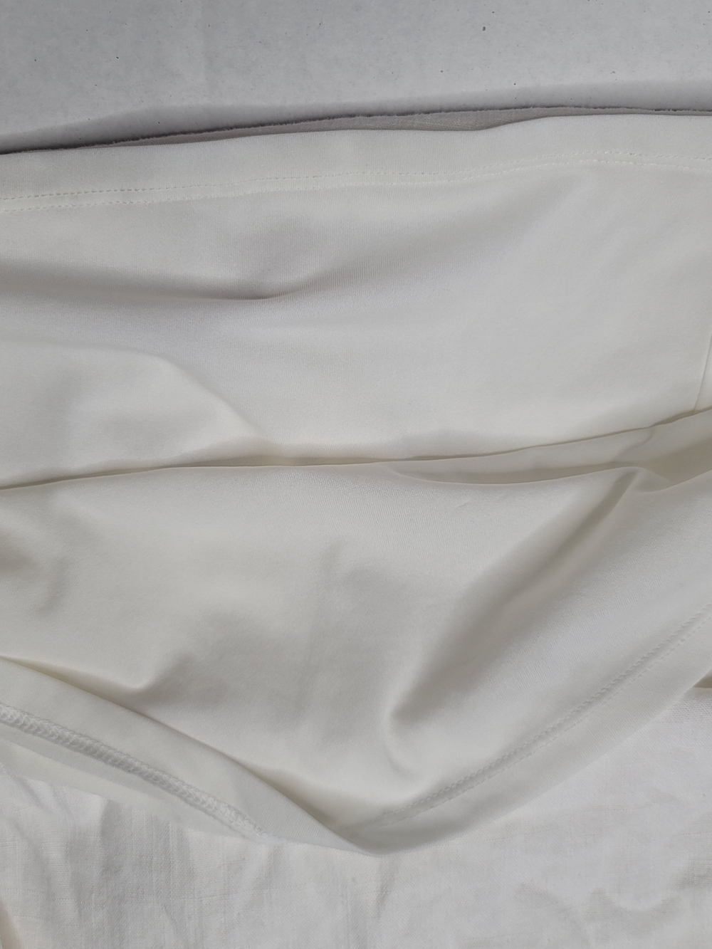 Lauren Conrad Linen White Puff-Sleeve Smocked Bodice Dress Large Cottagecore - Picture 3 of 9